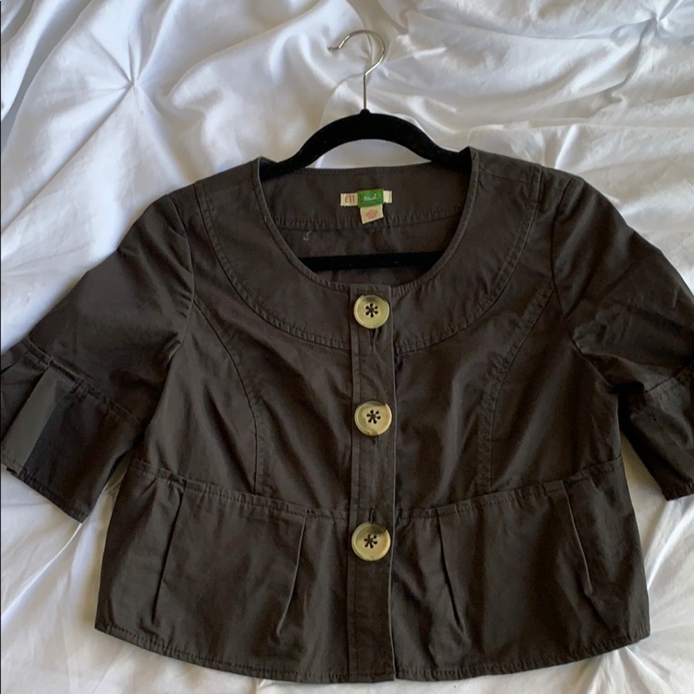 Peplum style jacket-petite